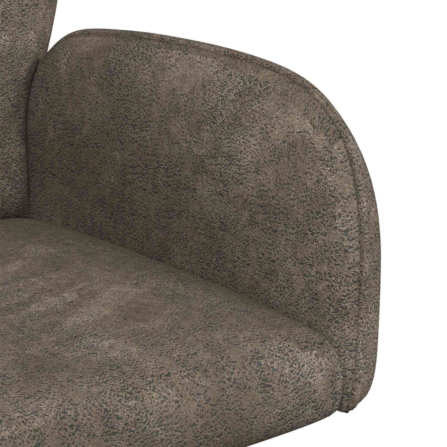 Svingende Spisestole 2 pcs Faux Suede Læder Mørkegrå