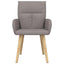 Spisestole 2 pcs Stof Gråbrun 60 x 56 x 96 cm
