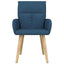 Spisestole 2 pcs Stof Blå 60 x 56 x 96 cm