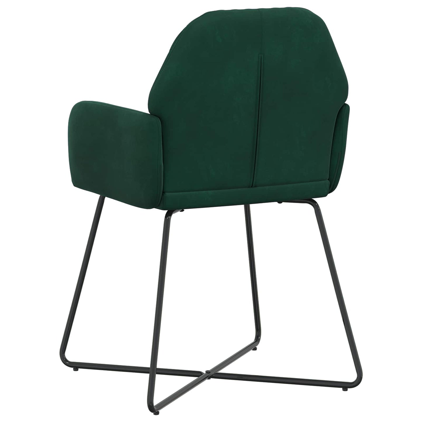 Spisestole 2 pcs Fløjl Mørkegrøn 55 x 50 x 84 cm