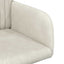 Spisestole 2 pcs Fløjl Cremefarvet 55 x 50 x 84 cm
