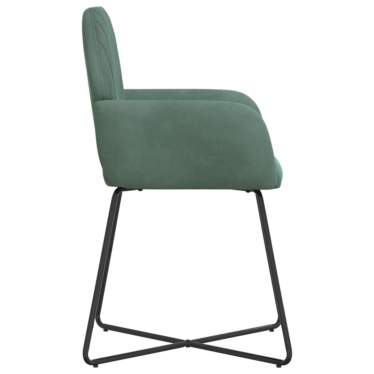 Spisestole 2 pcs Fløjl Havgrøn 55 x 50 x 84 cm