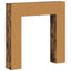 Pejseramme Røget eg 102 x 18 x 100,5 cm Konstrueret træ