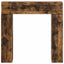 Pejseramme Røget eg 102 x 18 x 100,5 cm Konstrueret træ