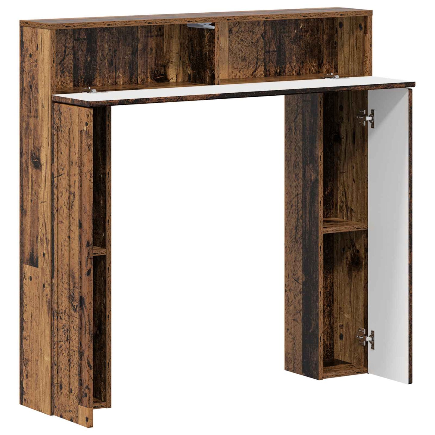 Pejseramme Gammelt træ 102 x 18 x 100,5 cm Konstrueret træ
