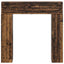 Pejseramme Gammelt træ 102 x 18 x 100,5 cm Konstrueret træ