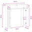 Pejseramme Gammelt træ 102 x 18 x 100,5 cm Konstrueret træ