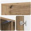 Pejseramme Artisan-eg 102 x 18 x 100,5 cm Konstrueret træ