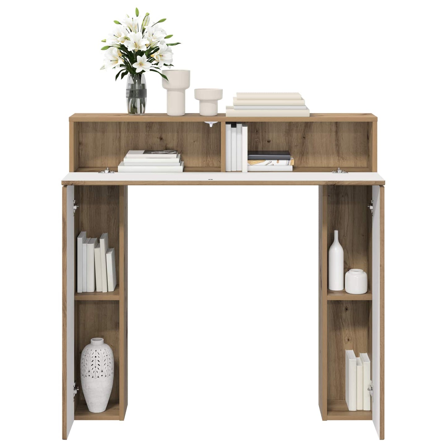 Pejseramme Artisan-eg 102 x 18 x 100,5 cm Konstrueret træ
