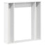Pejseramme Hvid 100 x 20 x 100 cm Konstrueret træ