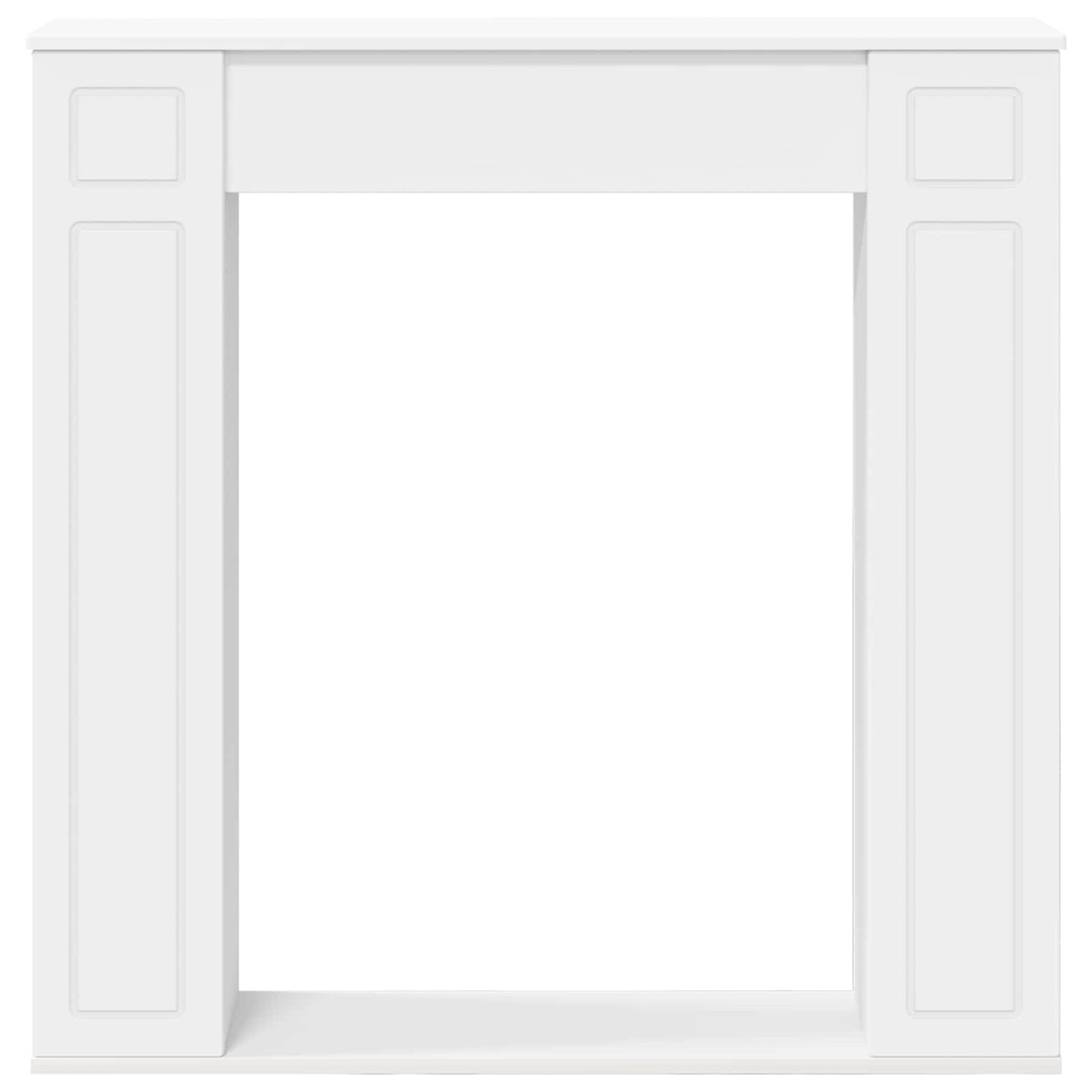 Pejseramme Hvid 100 x 20 x 100 cm Konstrueret træ