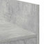 DJ Bord Betongrå 102 x 45 x 102 cm Konstrueret træ