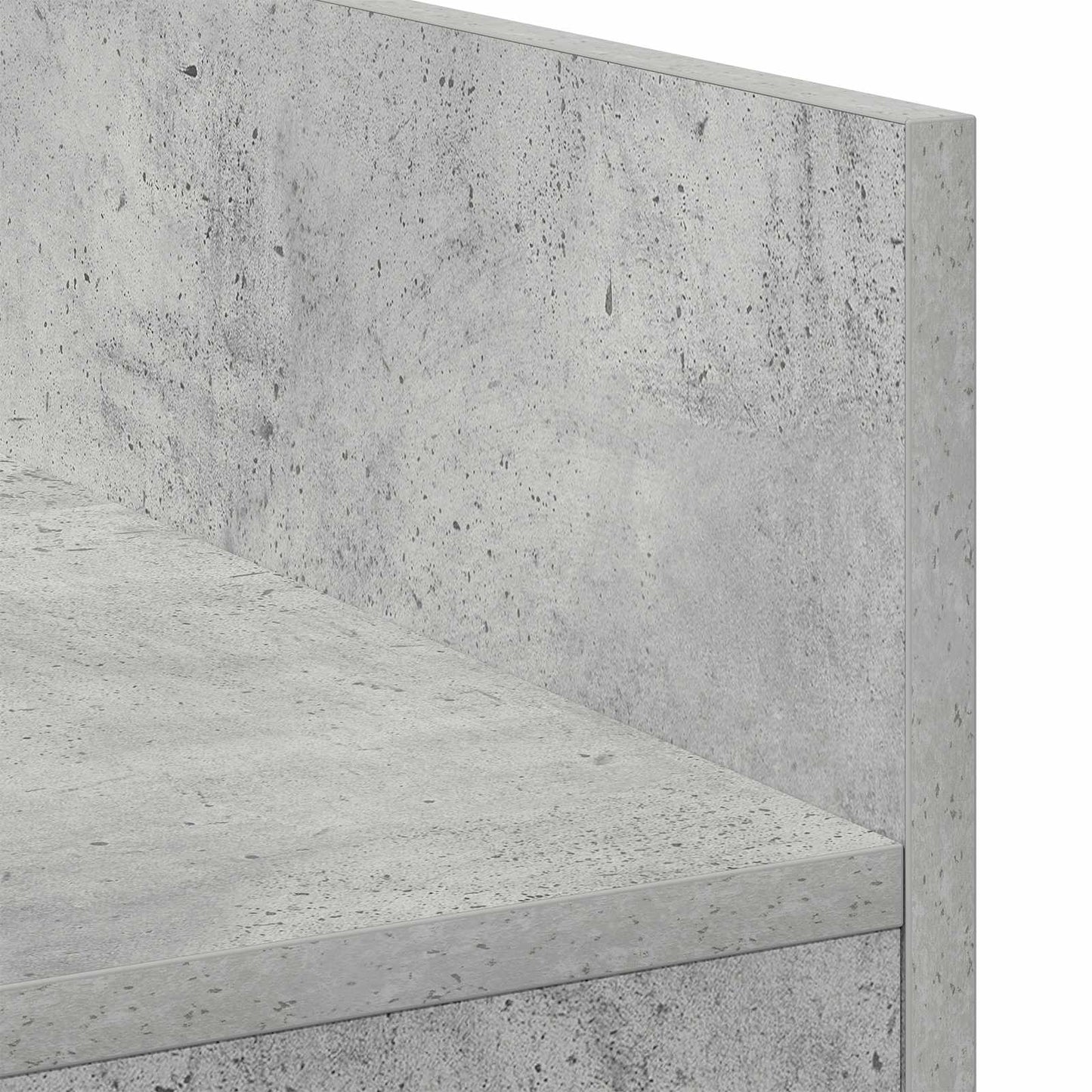 DJ Bord Betongrå 102 x 45 x 102 cm Konstrueret træ