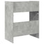 DJ Bord Betongrå 102 x 45 x 102 cm Konstrueret træ