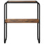 Konsolbord Røget eg 80 x 42,5 x 70 cm Konstrueret træ