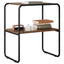 Konsolbord Røget eg 80 x 42,5 x 70 cm Konstrueret træ