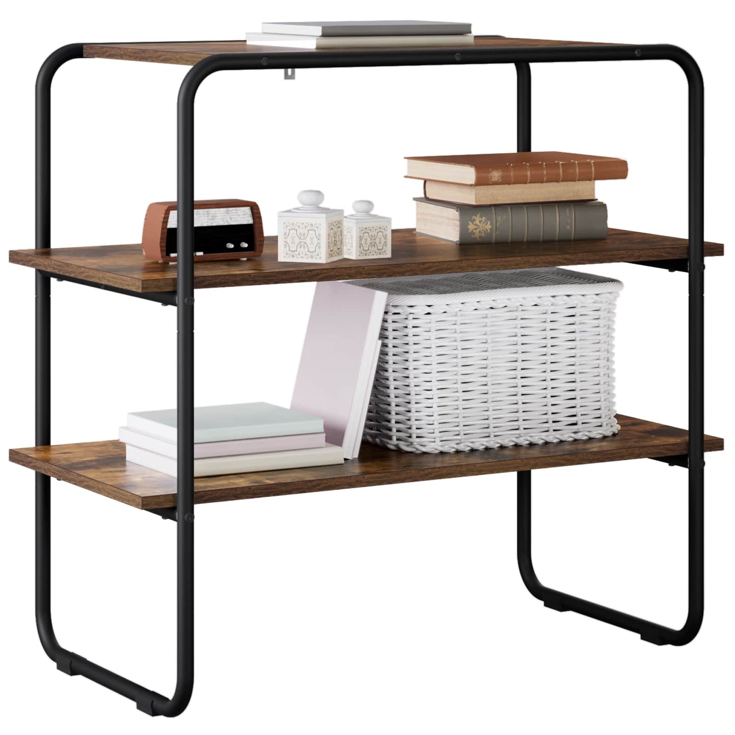 Konsolbord Røget eg 60 x 41 x 75 cm Konstrueret træ
