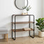 Konsolbord Røget eg 80 x 41 x 75 cm Konstrueret træ