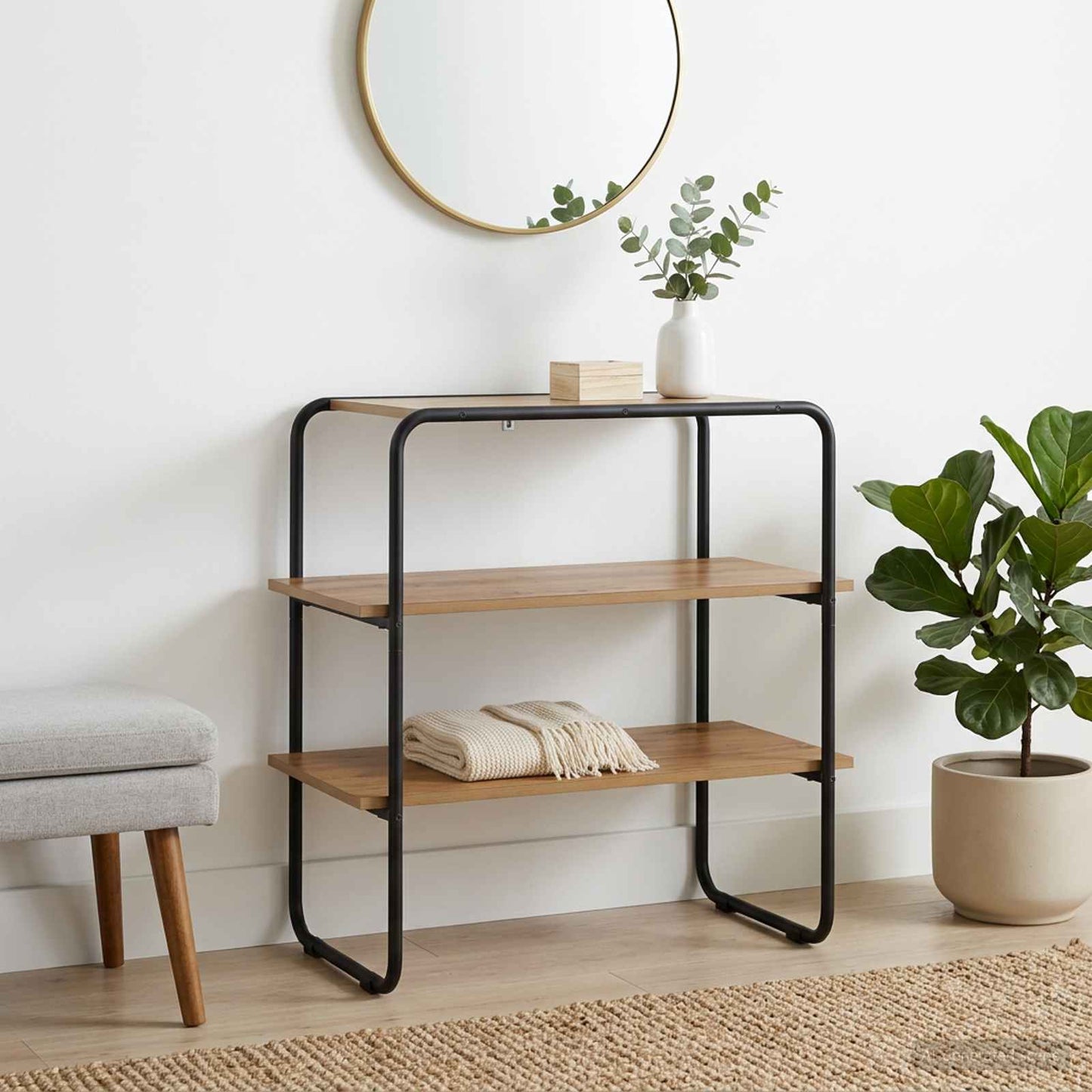 Konsolbord Artisan-eg 80 x 41 x 75 cm Konstrueret træ
