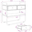 Konsolbord Sort eg 80 x 40 x 75 cm Konstrueret træ
