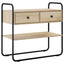 Konsolbord Sonoma-eg 80 x 40 x 75 cm Konstrueret træ