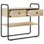 Konsolbord Sonoma-eg 80 x 40 x 75 cm Konstrueret træ