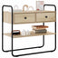 Konsolbord Sonoma-eg 80 x 40 x 75 cm Konstrueret træ