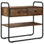 Konsolbord Røget eg 80 x 40 x 75 cm Konstrueret træ