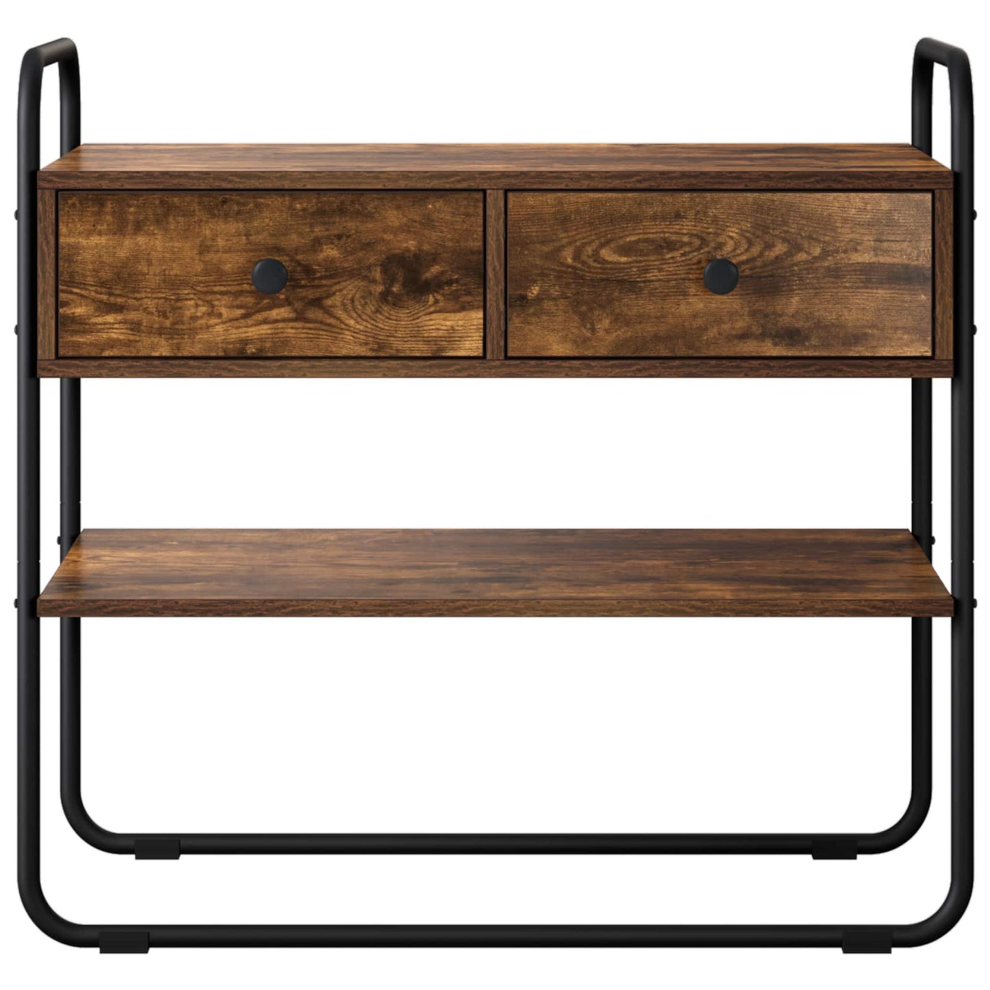 Konsolbord Røget eg 80 x 40 x 75 cm Konstrueret træ