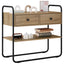 Konsolbord Artisan-eg 80 x 40 x 75 cm Konstrueret træ