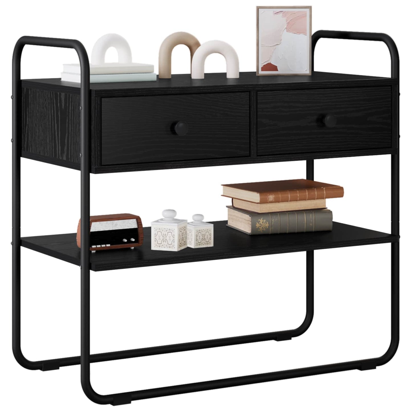 Konsolbord Sort eg 100 x 40 x 75 cm Konstrueret træ