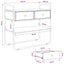 Konsolbord Gammelt træ 100 x 40 x 75 cm Konstrueret træ