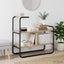 Konsolbord Sonoma-eg 80 x 35 x 75 cm Konstrueret træ