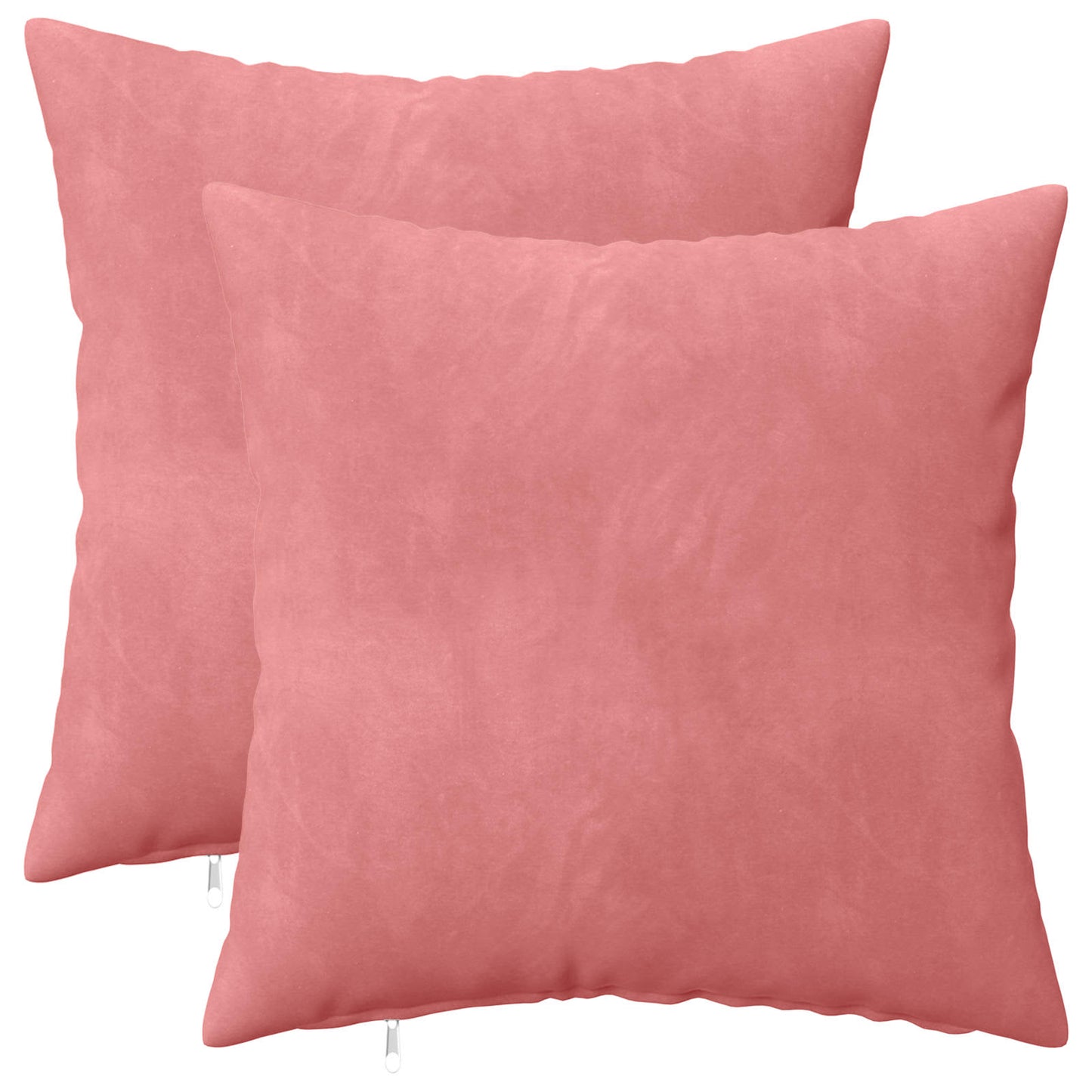 Pudebetræk 2 pcs HEERLEN Lyserød 30 x 30 cm Fløjl