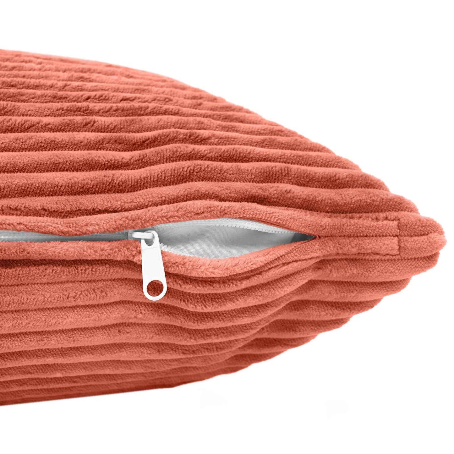 Pudebetræk 6 pcs HEERLEN Rød orange 30 x 30 cm cordfløjl