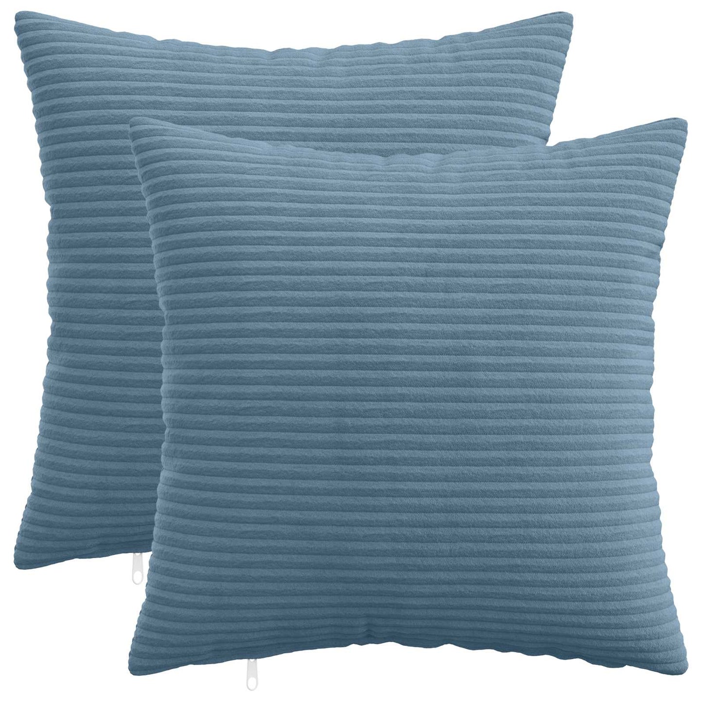 Pudebetræk 2 pcs HEERLEN Blå 30 x 30 cm cordfløjl