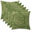 Pudebetræk 6 pcs HEERLEN Bladdesign 30 x 30 cm Polyester