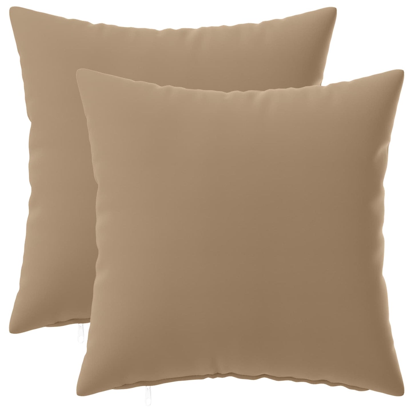 Pudebetræk 2 stk. HEERLEN Gråbrun 30 x 30 cm Polyester