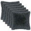 Pudebetræk 6 pcs HEERLEN Antracit 30 x 30 cm PV Fleece