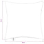 Pudebetræk 6 pcs HEERLEN Sort 30 x 30 cm Flannel