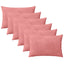 Pudebetræk 6 pcs HEERLEN Lyserød 30 x 50 cm Fløjl