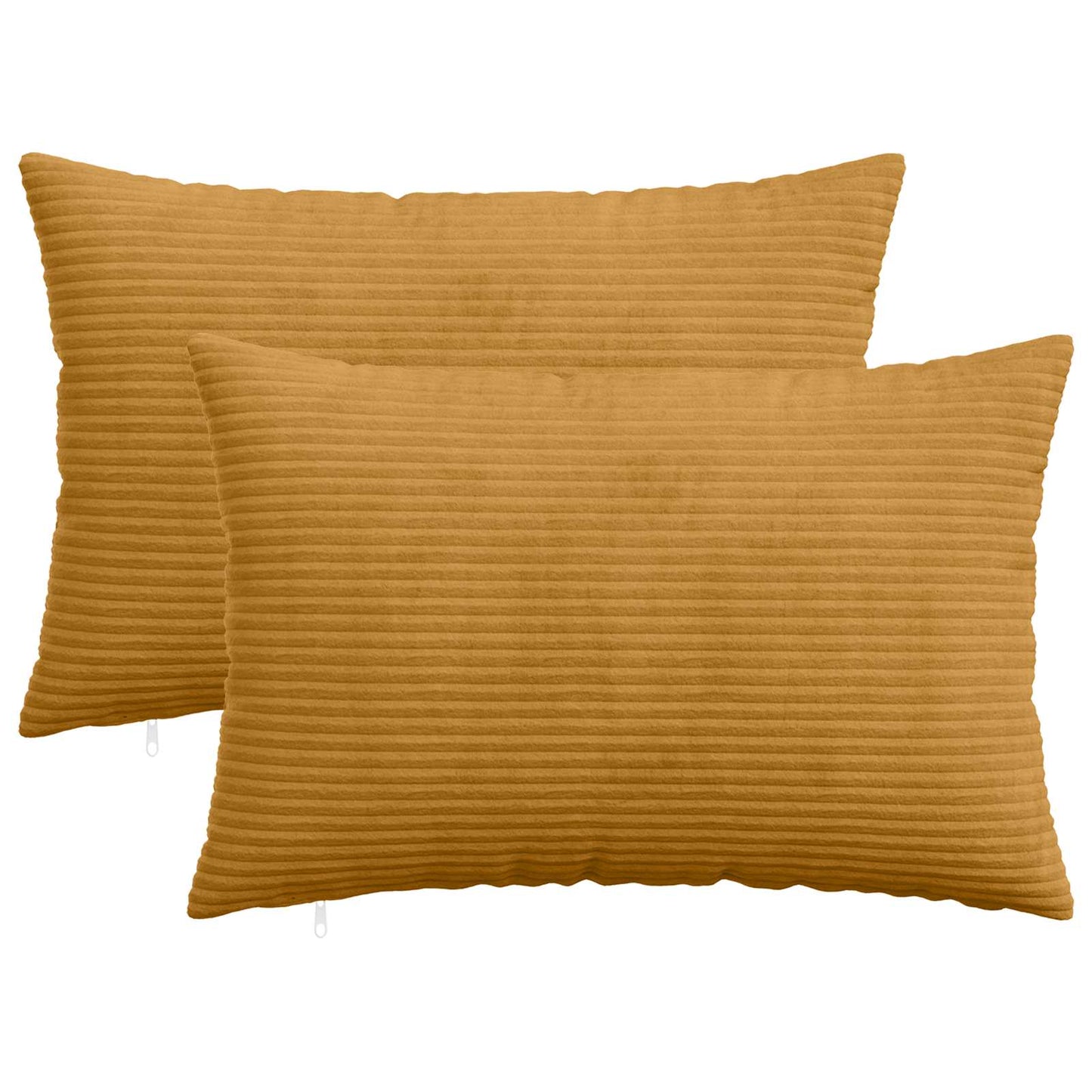 Pudebetræk 2 pcs HEERLEN Gul 30 x 50 cm cordfløjl