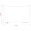 Pudebetræk 6 pcs HEERLEN Sort 30 x 50 cm Bouclé