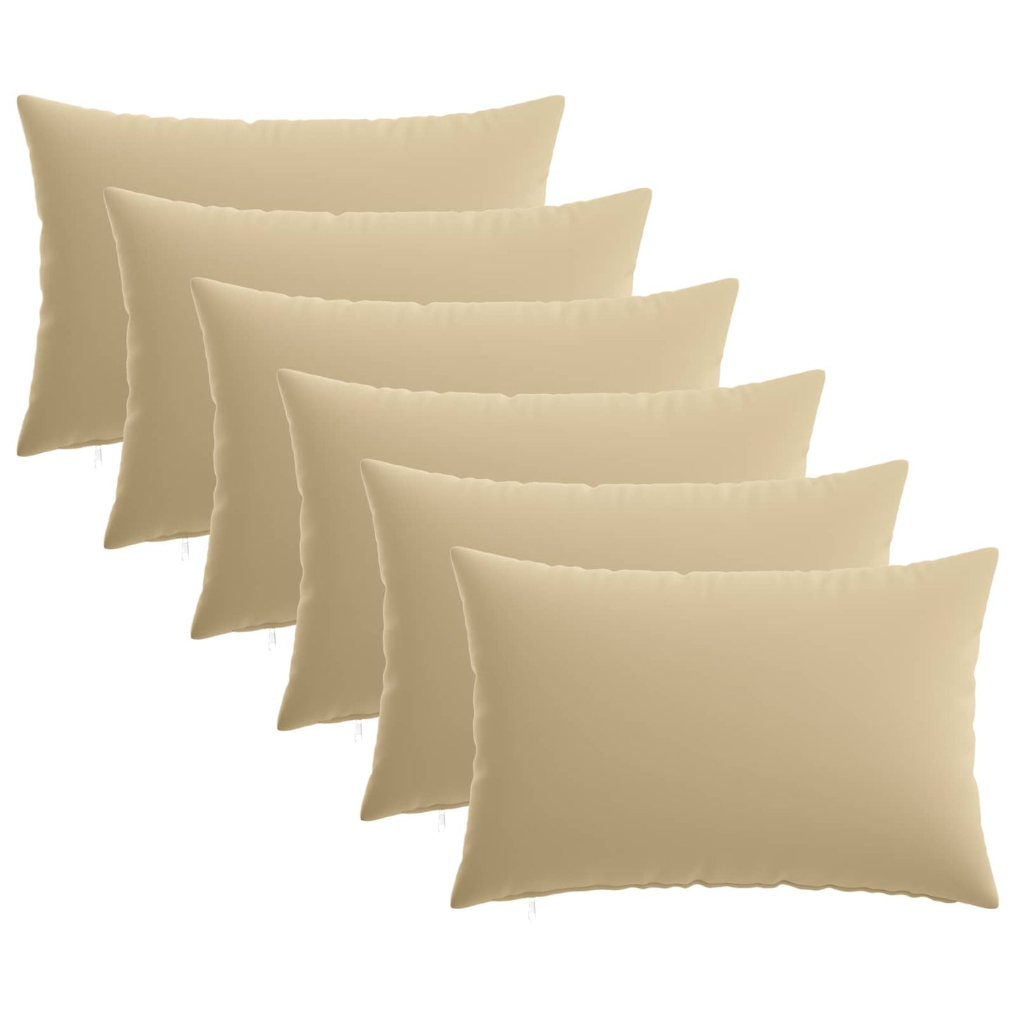 Pudebetræk 6 pcs HEERLEN Beige 30 x 50 cm Polyester