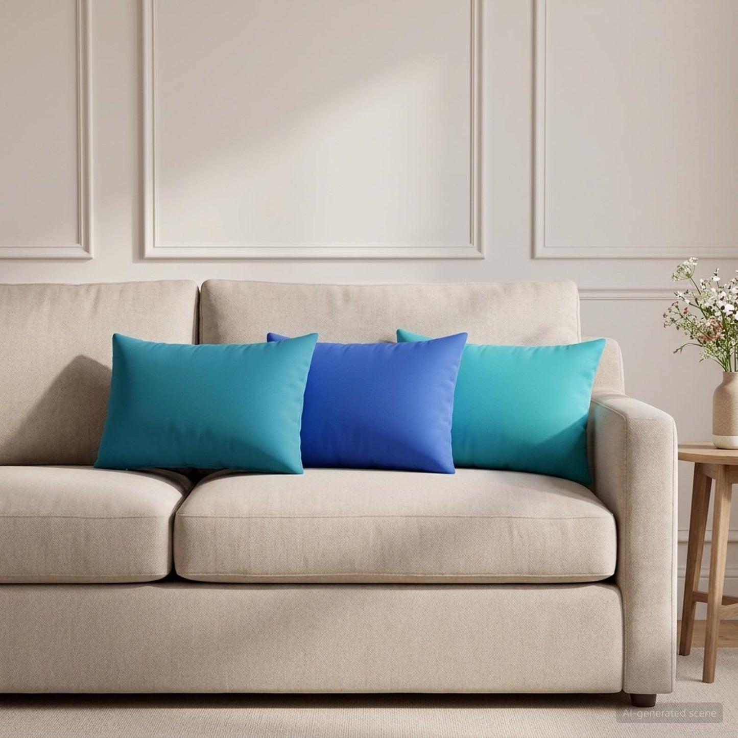 Pudebetræk 2 pcs HEERLEN Kongelig blå 30 x 50 cm Polyester