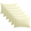 Pudebetræk 6 pcs HEERLEN Cremefarvet 30 x 50 cm Polyester