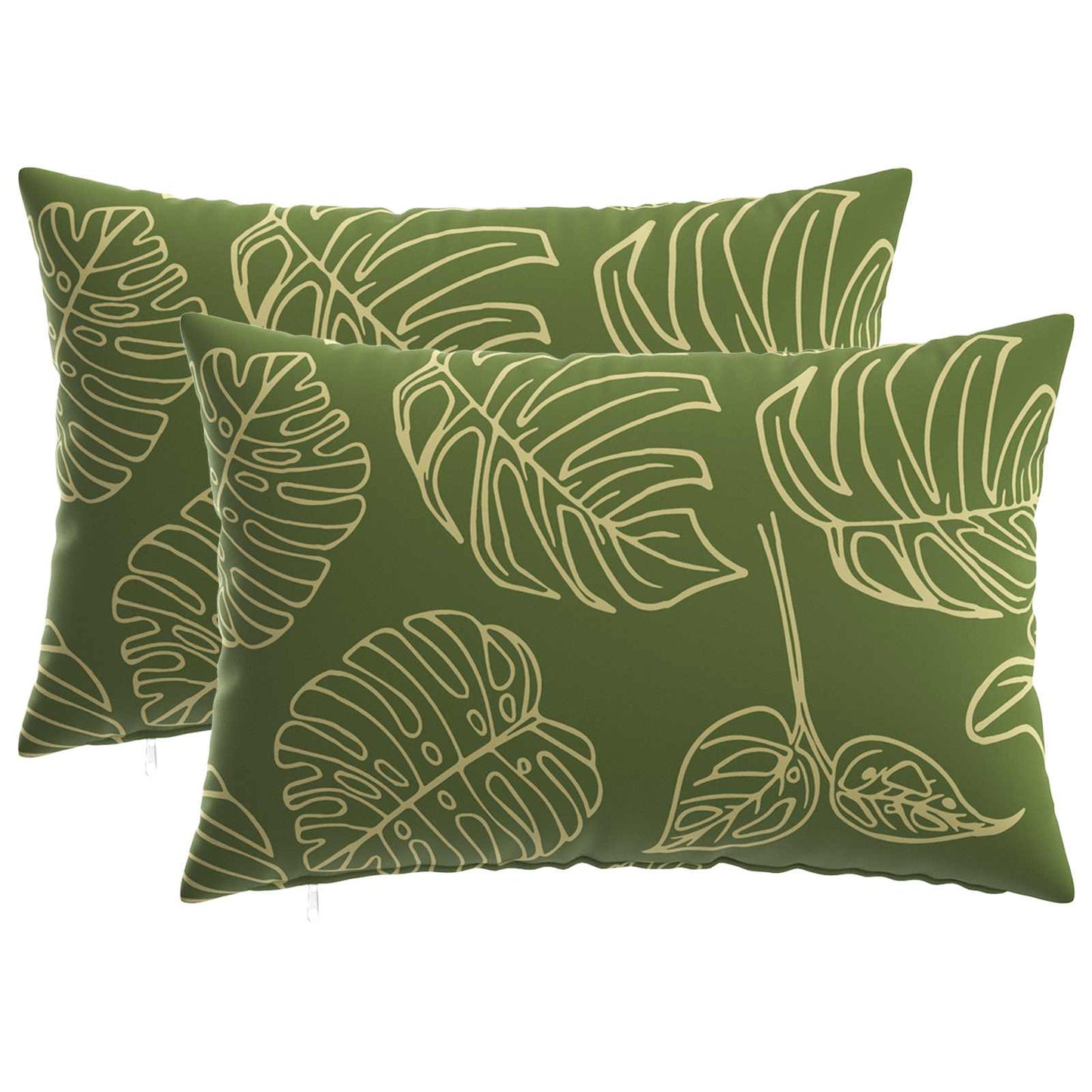 Pudebetræk 2 pcs HEERLEN Bladdesign 30 x 50 cm Polyester