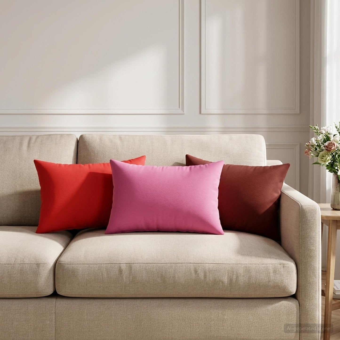 Pudebetræk 2 pcs HEERLEN Rød 40 x 60 cm Polyester