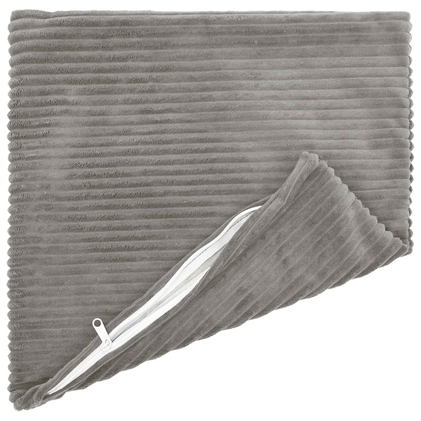 Pudebetræk 6 stk. HEERLEN Lysegrå 35 x 35 cm cordfløjl