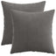 Pudebetræk 2 pcs HEERLEN Mørkegrå 35 x 35 cm cordfløjl